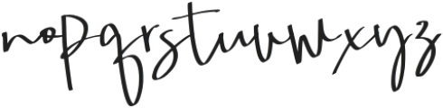 Mahire Signature Regular otf (400) Font LOWERCASE