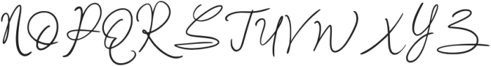 Mahistri Signature Regular otf (400) Font UPPERCASE