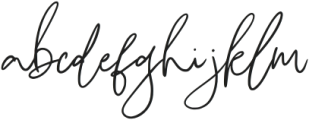 Mahistri Signature Regular otf (400) Font LOWERCASE