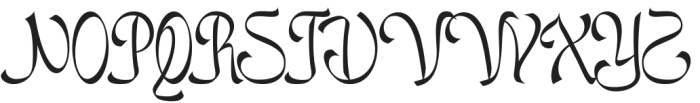 Mahjadin Regular otf (400) Font UPPERCASE