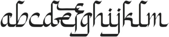 Mahyatti otf (400) Font LOWERCASE