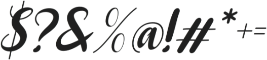 Maiborn Italic otf (400) Font OTHER CHARS