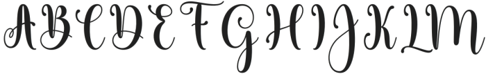 Maiglora Regular otf (400) Font UPPERCASE