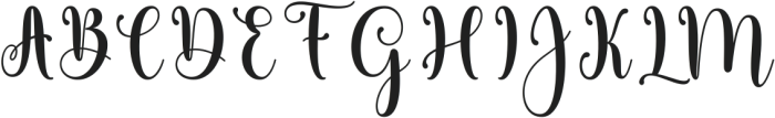 Maiglora Regular ttf (400) Font UPPERCASE