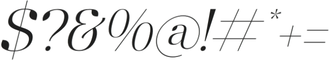 Maiken Italic otf (400) Font OTHER CHARS
