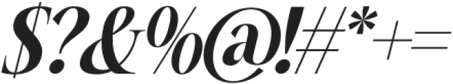 Mailyo Italic Italic otf (400) Font OTHER CHARS