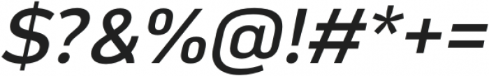Mainlux Semi Bold Italic otf (600) Font OTHER CHARS