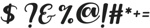 Mainstay Script Italic Regular otf (400) Font OTHER CHARS