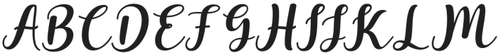 Mainstay Script Italic Regular otf (400) Font UPPERCASE