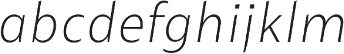 Maipo Sans Light Italic otf (300) Font LOWERCASE