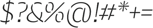 Maipo Sans Stencil Light Italic otf (300) Font OTHER CHARS