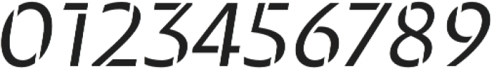 Maipo Sans Stencil Regular Italic otf (400) Font OTHER CHARS