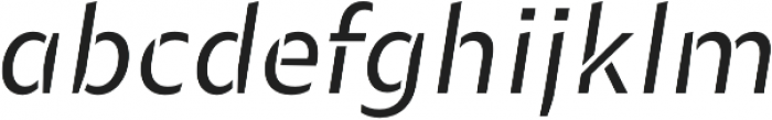 Maipo Sans Stencil Regular Italic otf (400) Font LOWERCASE