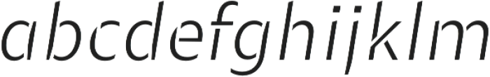 Maipo Sans Stencil UltraLight Italic otf (300) Font LOWERCASE