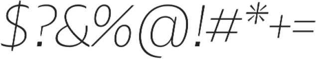 Maipo Sans Thin Italic otf (100) Font OTHER CHARS