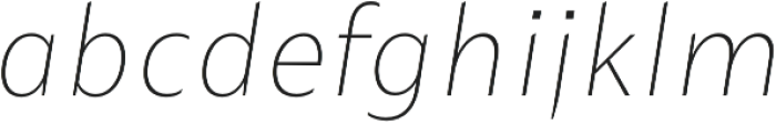 Maipo Sans Thin Italic otf (100) Font LOWERCASE