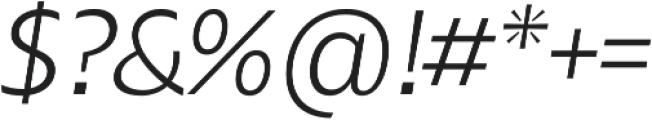 Maipo Sans UltraLight Italic otf (300) Font OTHER CHARS