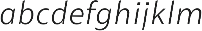 Maipo Sans UltraLight Italic otf (300) Font LOWERCASE