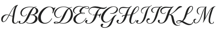Maison Galliard Script otf (400) Font UPPERCASE
