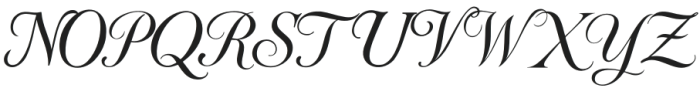 Maison Galliard Script otf (400) Font UPPERCASE