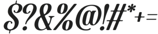 Majestic Letters Italic otf (400) Font OTHER CHARS