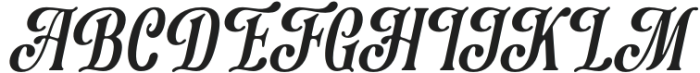 Majestic Letters Italic otf (400) Font UPPERCASE
