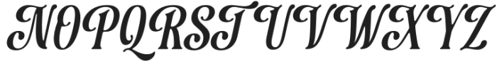 Majestic Letters Italic otf (400) Font UPPERCASE