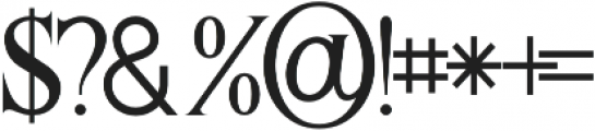 Majestic Regular otf (400) Font OTHER CHARS