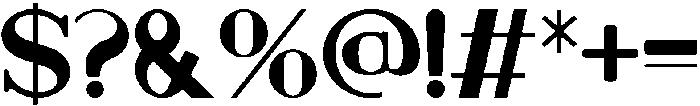 Majestic otf (400) Font OTHER CHARS