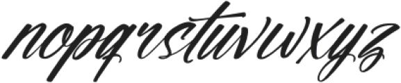 Majestric Italic otf (400) Font LOWERCASE