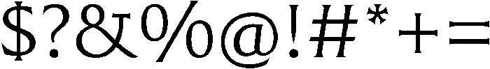Majesty Display otf (400) Font OTHER CHARS