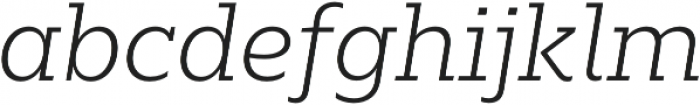 Majora Pro ExtraLight It otf (200) Font LOWERCASE