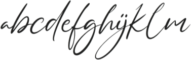 Makasignature otf (400) Font LOWERCASE