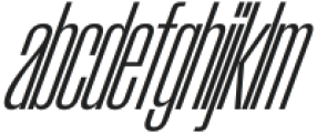 Makeads CondensedItalic otf (400) Font LOWERCASE
