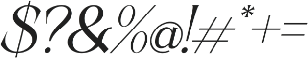 Makesfin Italic otf (400) Font OTHER CHARS