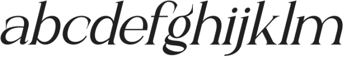 Makesfin Italic otf (400) Font LOWERCASE