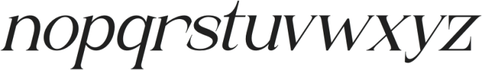 Makesfin Italic otf (400) Font LOWERCASE