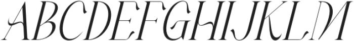 Makgery Italic otf (400) Font UPPERCASE