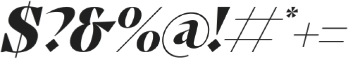 Makien Italic otf (400) Font OTHER CHARS