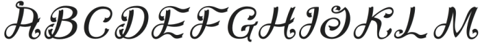 Makulcey Italic otf (400) Font UPPERCASE
