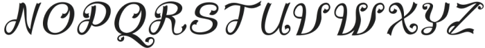 Makulcey Italic otf (400) Font UPPERCASE