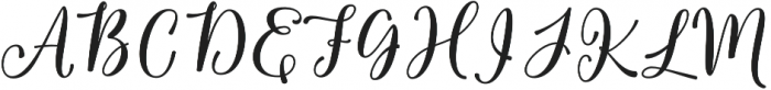 Malaka Script Regular otf (400) Font UPPERCASE