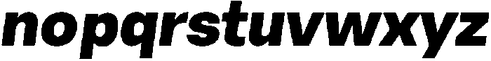 Malbe Black Oblique otf (900) Font LOWERCASE