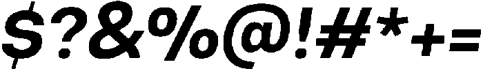 Malbe Bold Oblique otf (700) Font OTHER CHARS