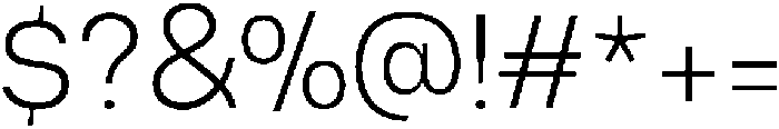 Malbe Extra Light otf (200) Font OTHER CHARS
