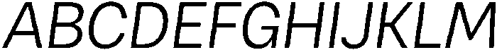 Malbe Light Oblique otf (300) Font UPPERCASE