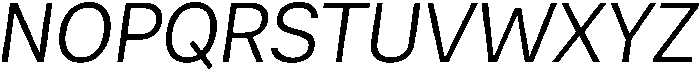 Malbe Light Oblique otf (300) Font UPPERCASE