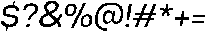 Malbe Oblique otf (400) Font OTHER CHARS