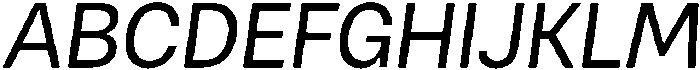 Malbe Oblique otf (400) Font UPPERCASE