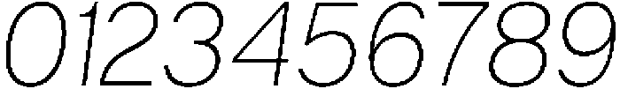 Malbe Thin Oblique otf (100) Font OTHER CHARS
